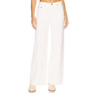 SONG OF STYLE Deanna Jean Retails 
$215 White Chalk Wide-Leg Pants Size 27